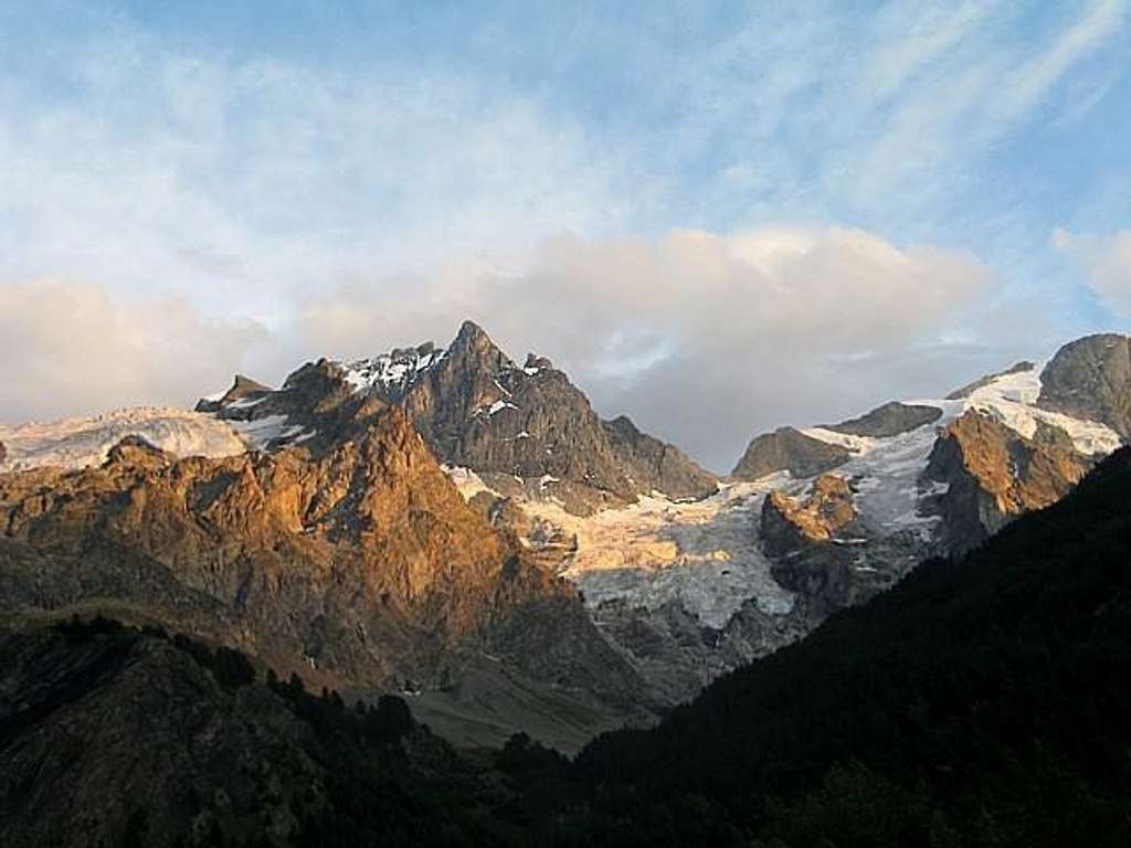 Sunset on La Meije