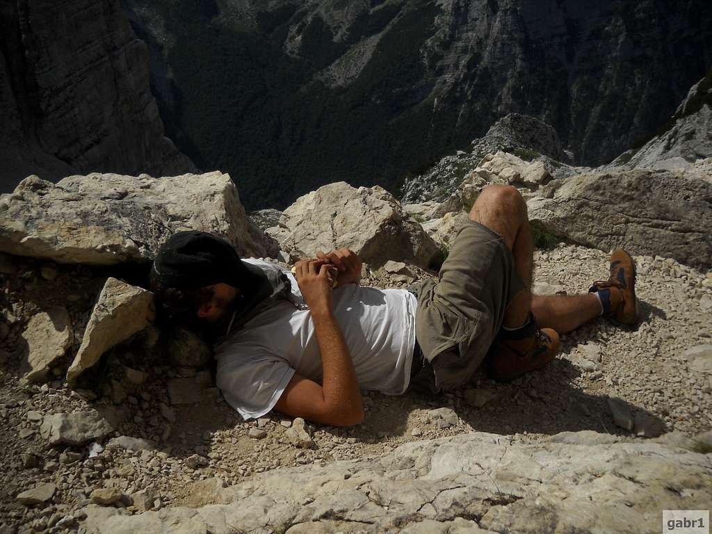 Collapsed hiker #1