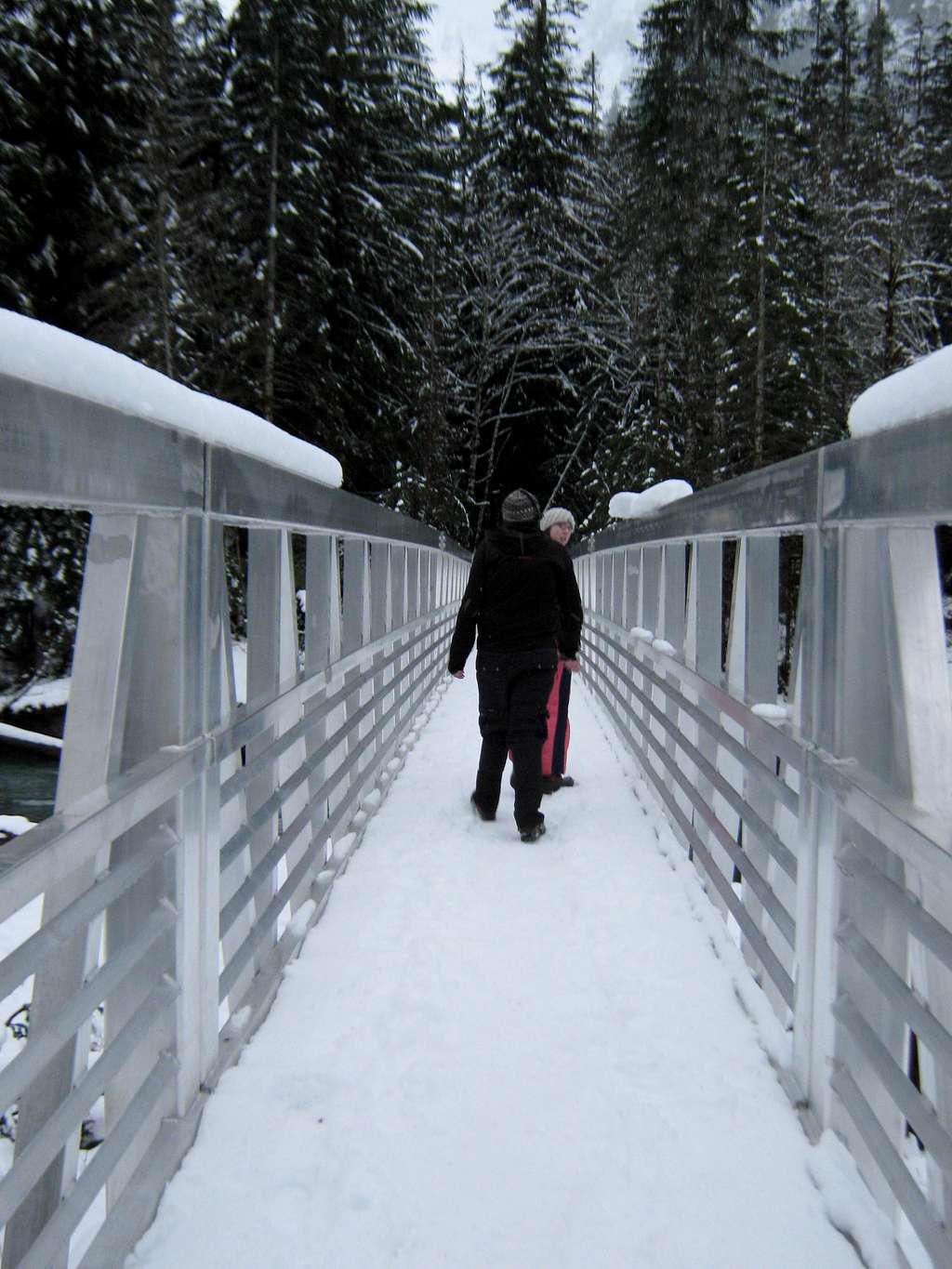 Bridge on trail to Ice Caves