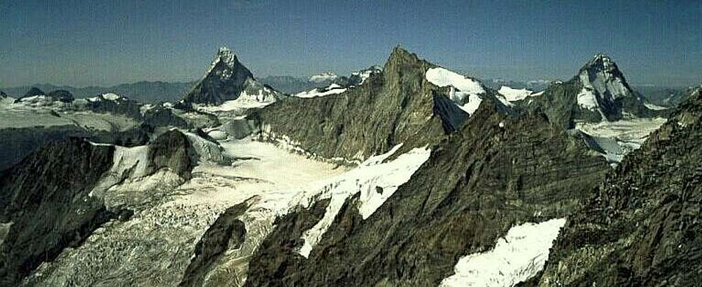 Matterhorn, Zinalrothorn, Dent Blanche