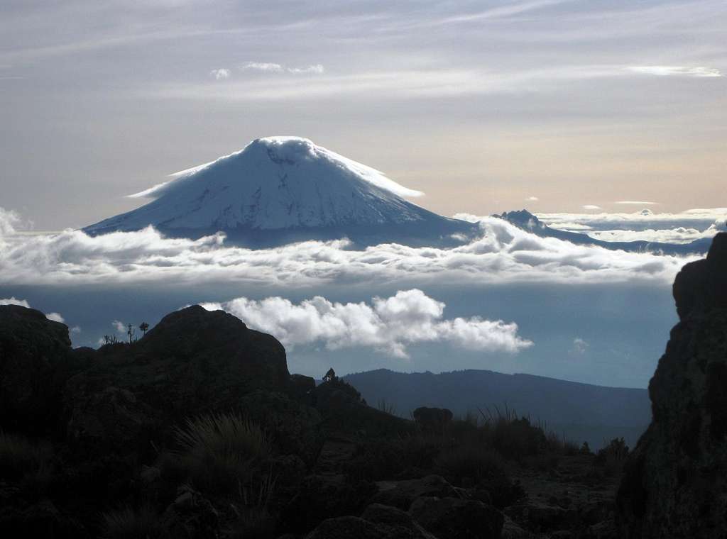 Cotopaxi, seen from the approach to the Ilinizas