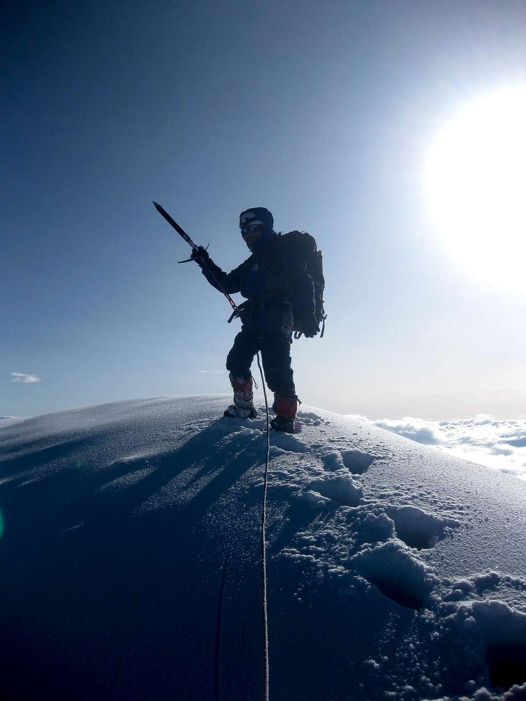 Marcial on the summit of Iliniza Sur