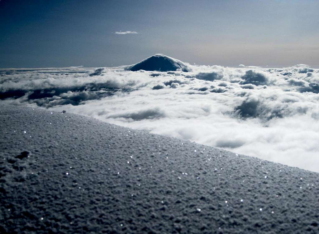 Cotopaxi from the summit of Iliniza Sur
