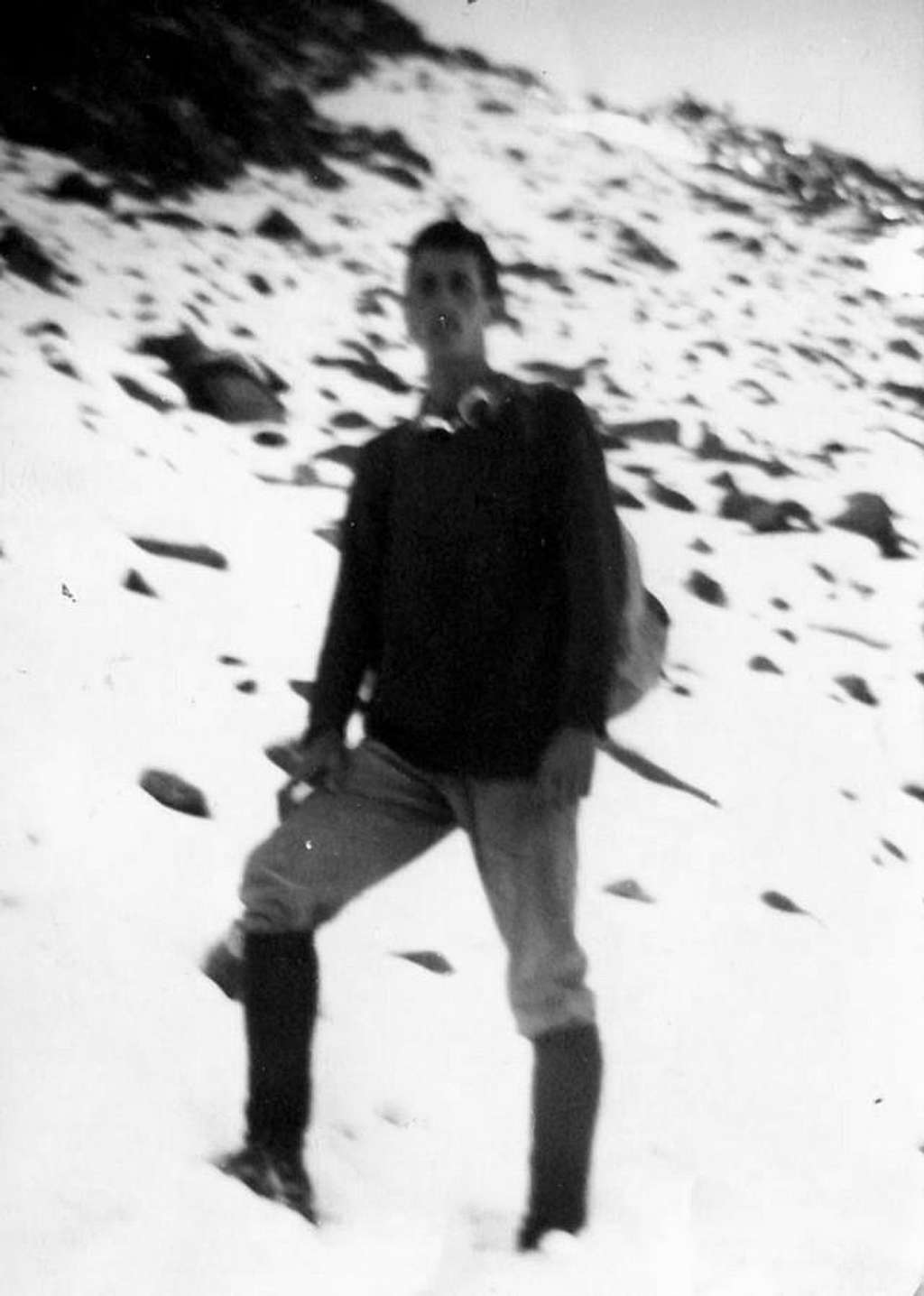 PIC GARIN (3481m) under the Shoulder 3208m on 1966 