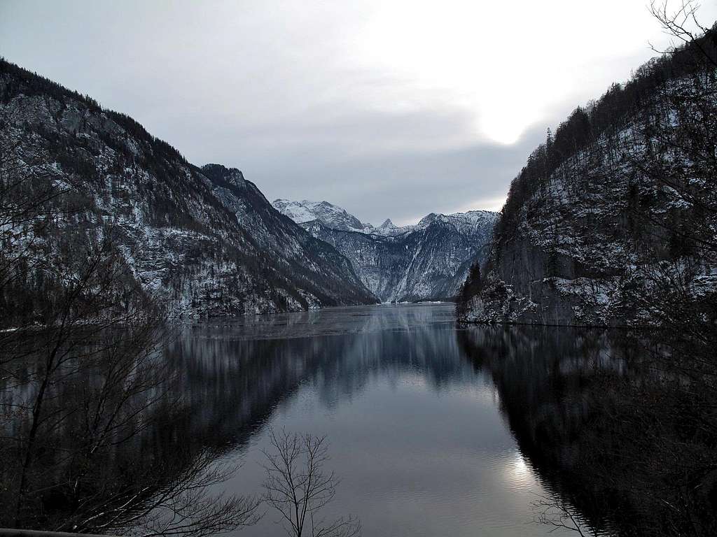 Looking over the Königssee lake....