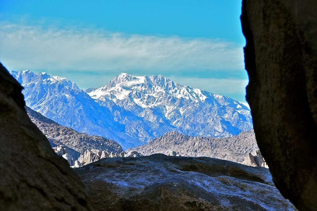 Looking out of Whitney Cave