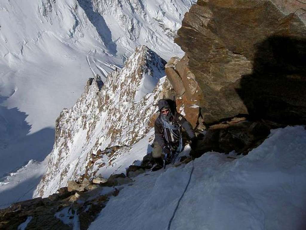 Dufourspitze (west) summit...