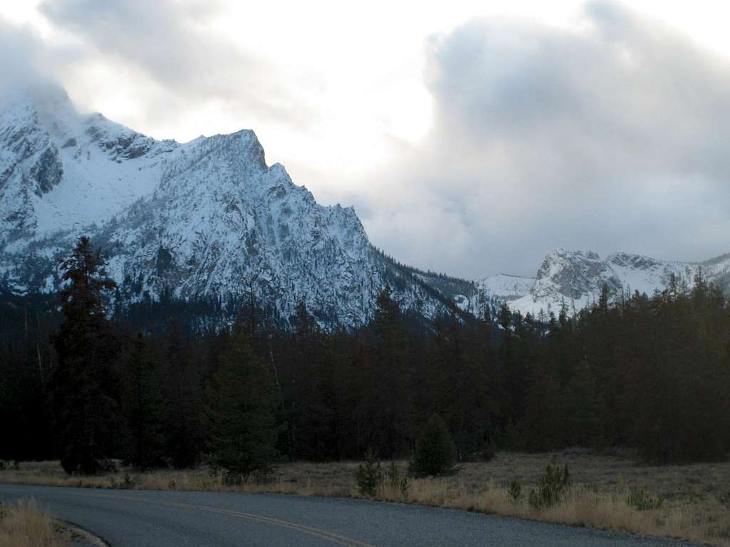 At the entrance to Stanley Lake