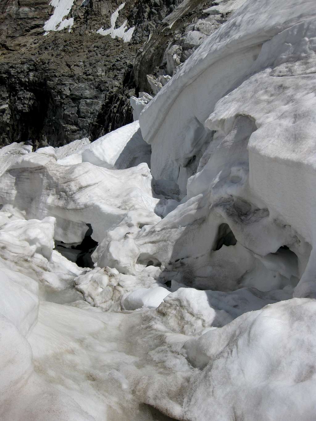 Wild ice on the Pers Glacier