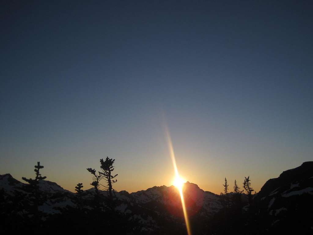 Sun Setting over Black Peak