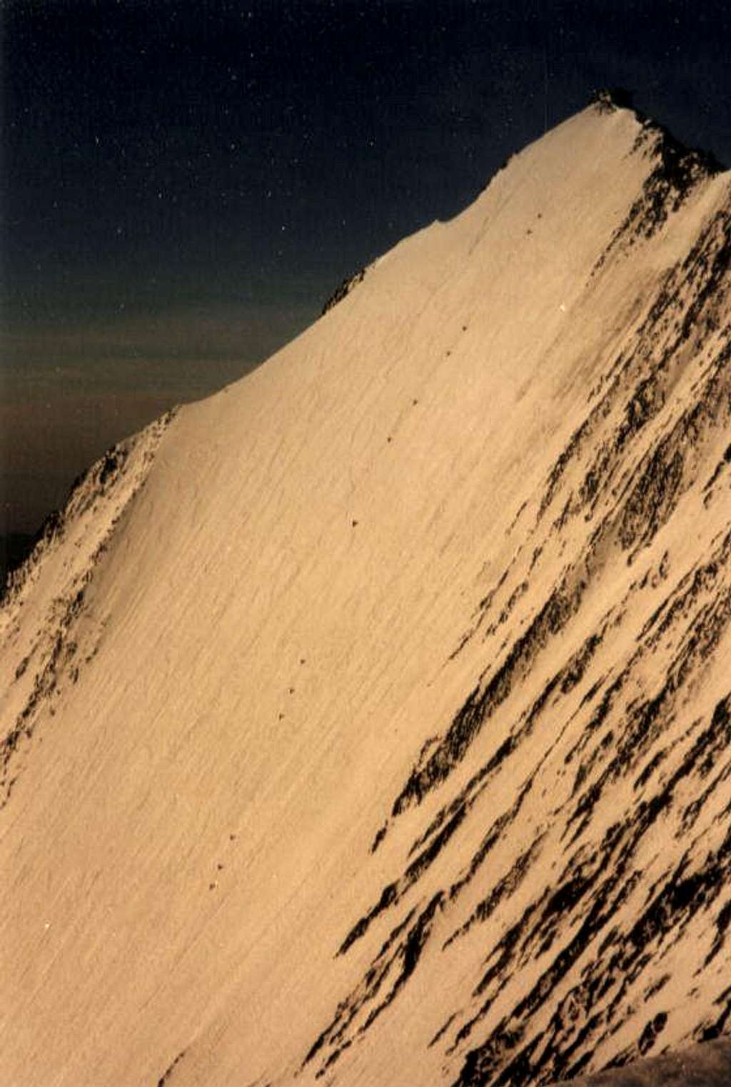 The Dreieselwand on Lenzspitze 
