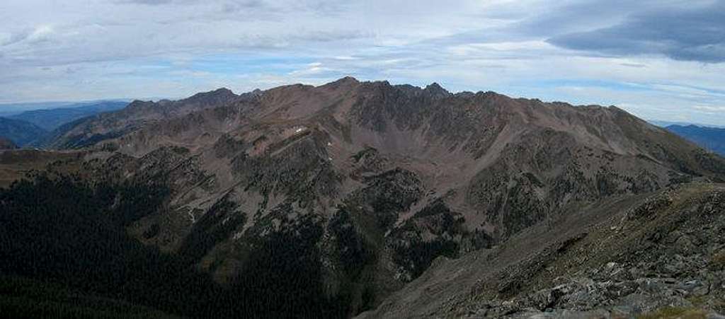 Panoramic view of Red Peak...