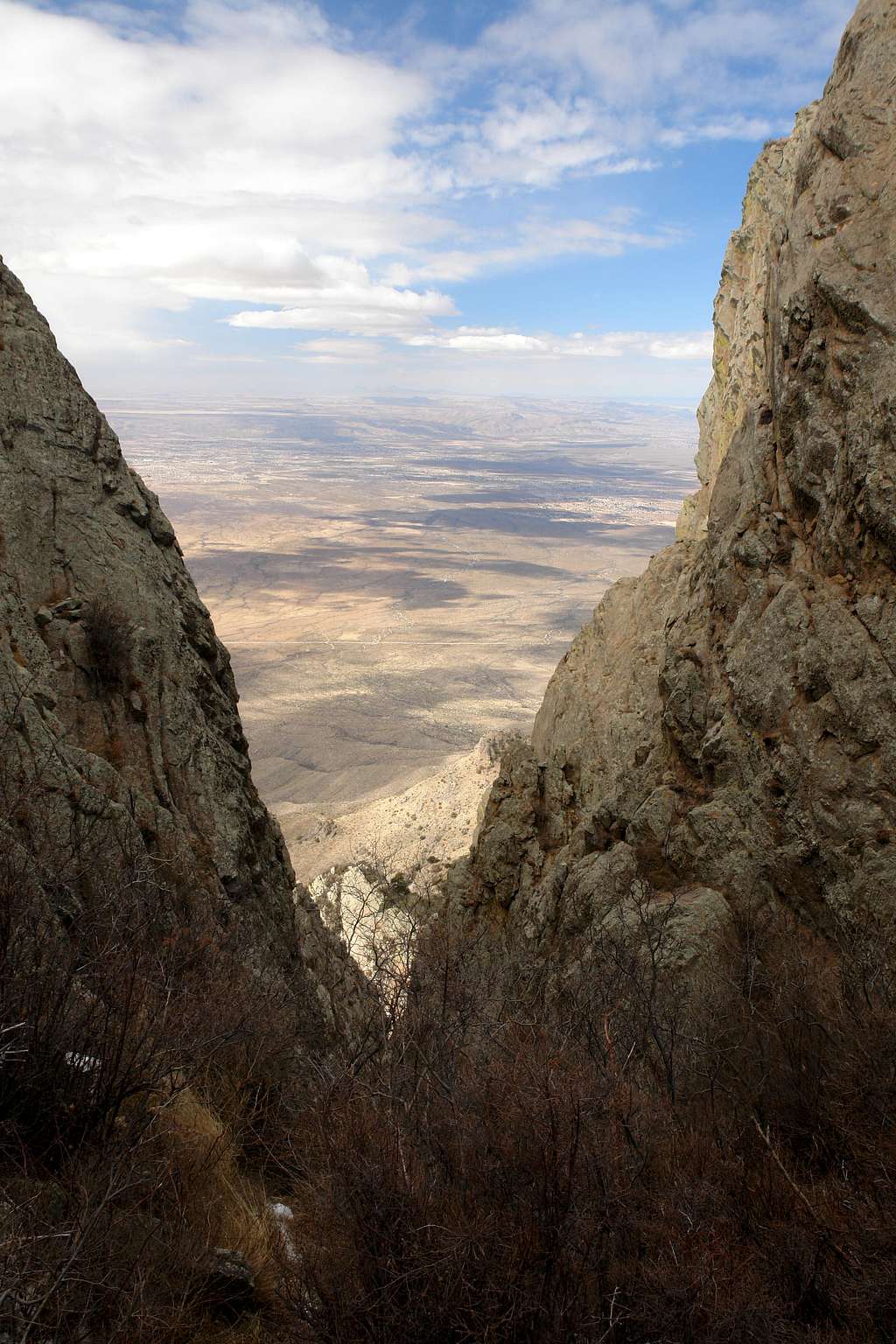 Looking down the Dark Canyon