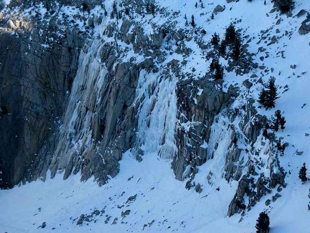 An unorthodox view of Lee Vining Canyon in the winter