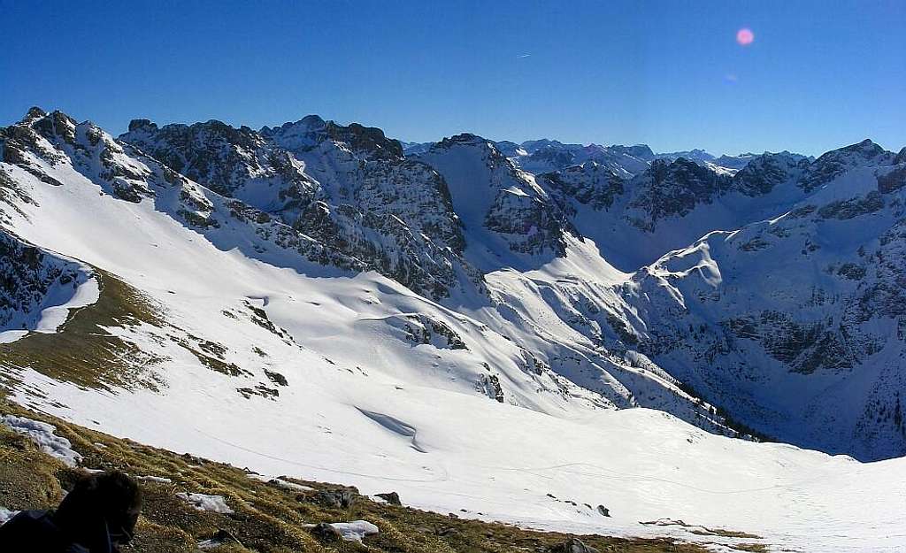 View of Mindelheimer Klettersteig