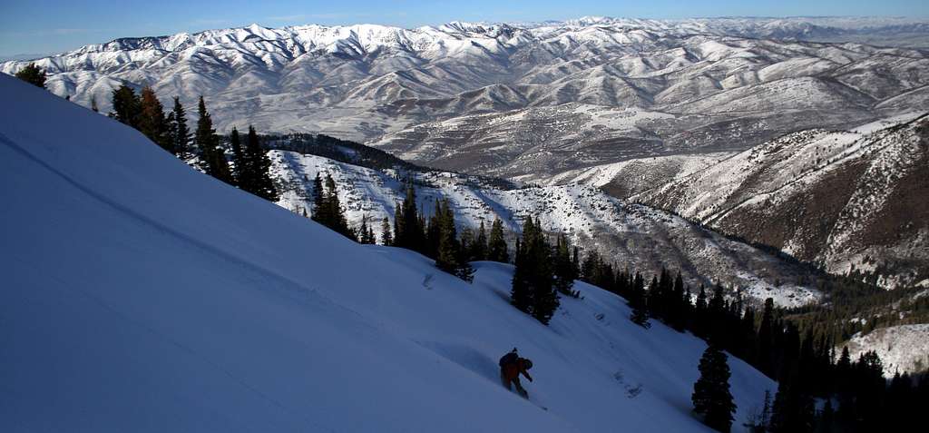 Splitboarding Milluve Peak