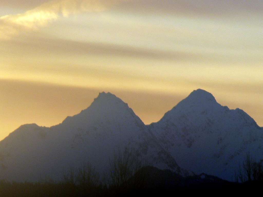 Twin Sisters during Sunrise