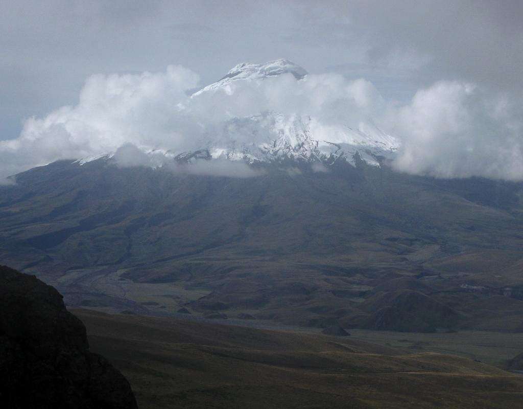 Clouds enveloping Cotopaxi