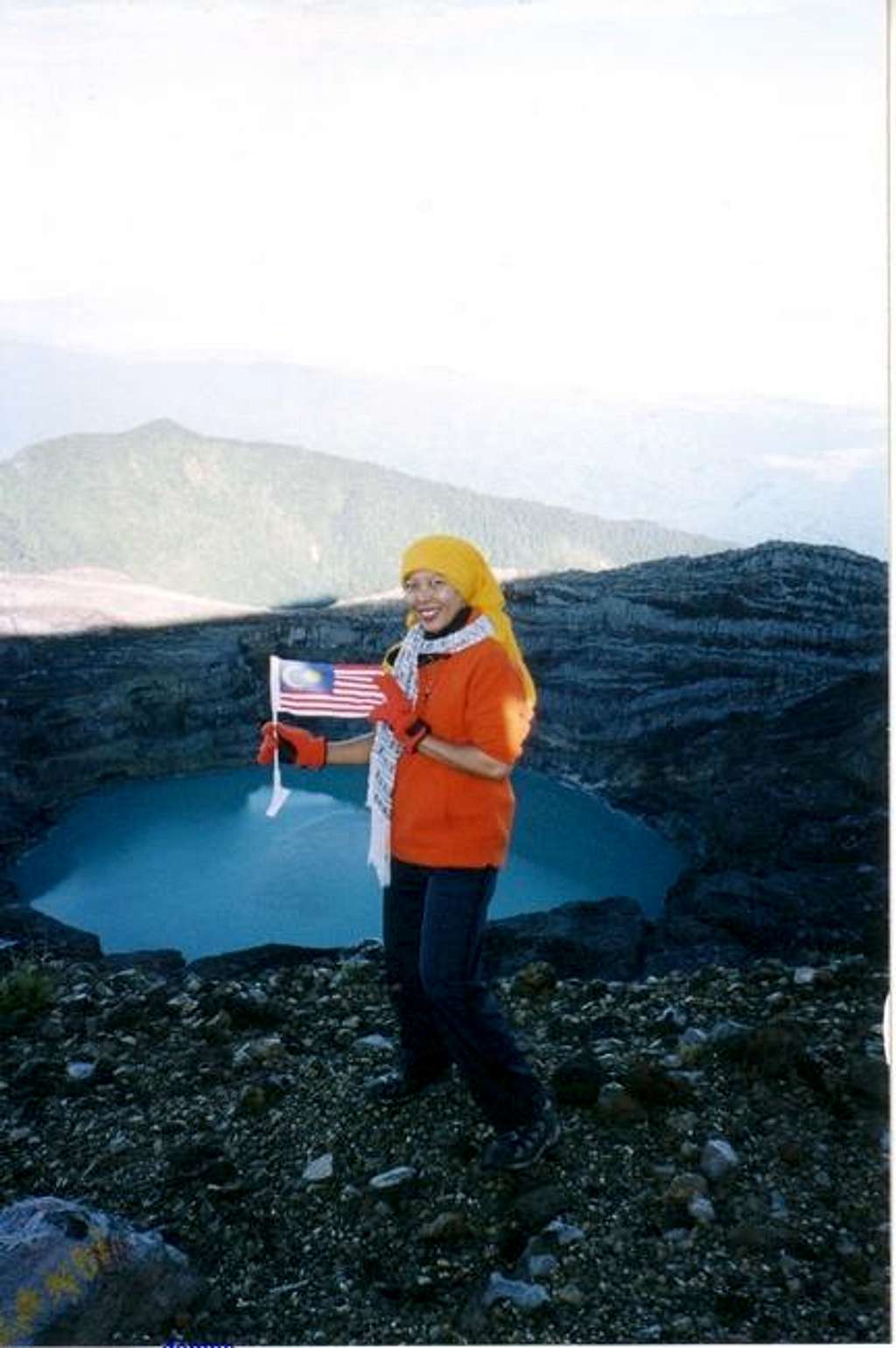 at the peak of Mount Dempo...