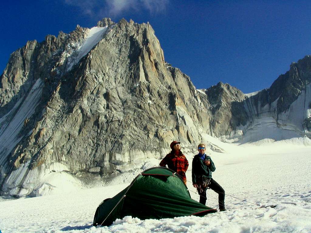 Bivouac on the Glacier du Géant