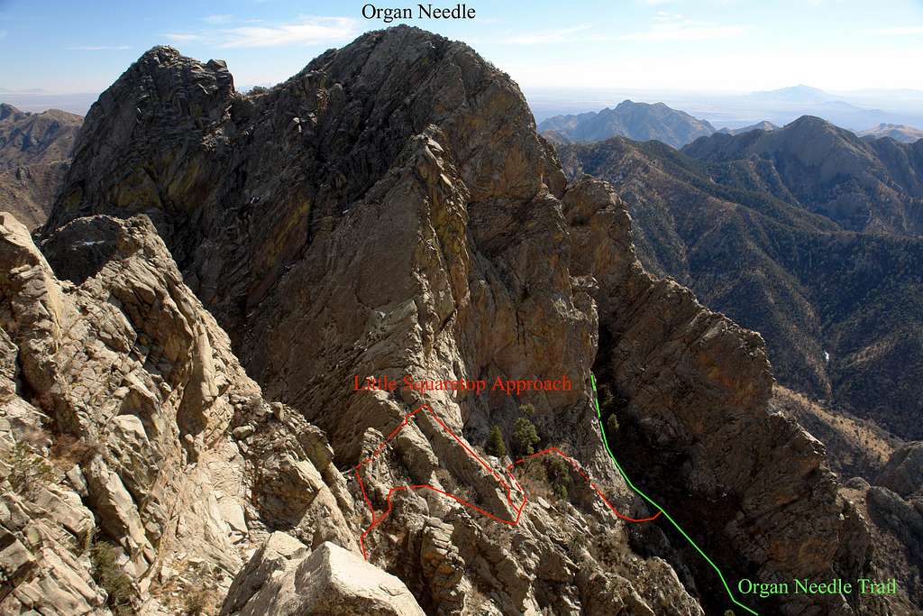 The lower Normal Route on Little Squaretop