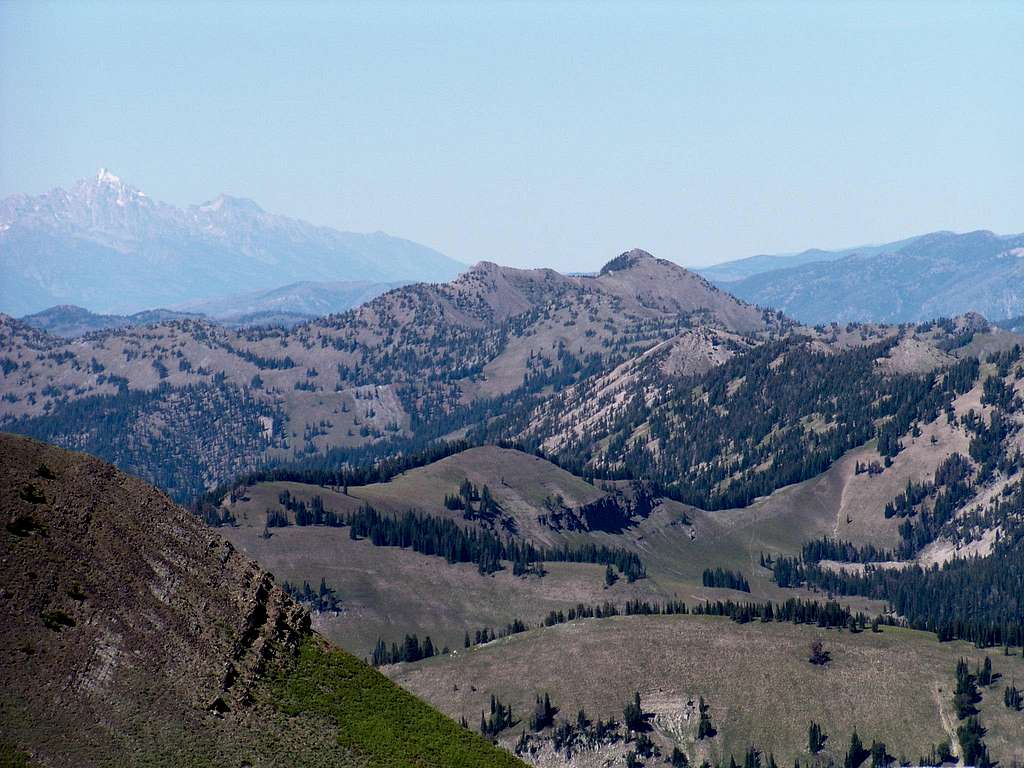 Virginia Peak and the distant Tetons