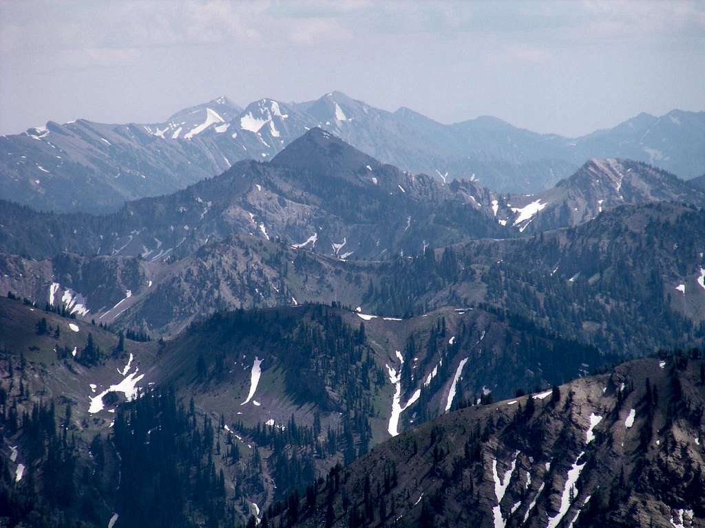 Haystack in front, Mt Fitzpatrick and Rock Lake Peak in the background