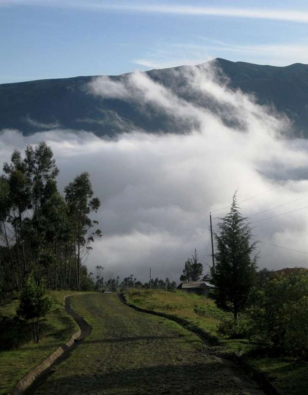 To the Imbabura trail head