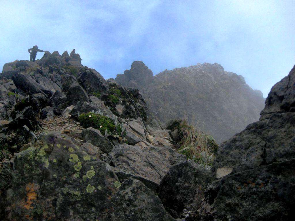 Approaching the first summit