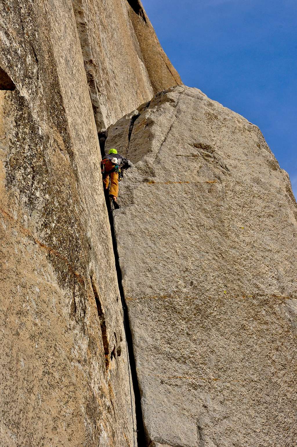 Finishing the crux section