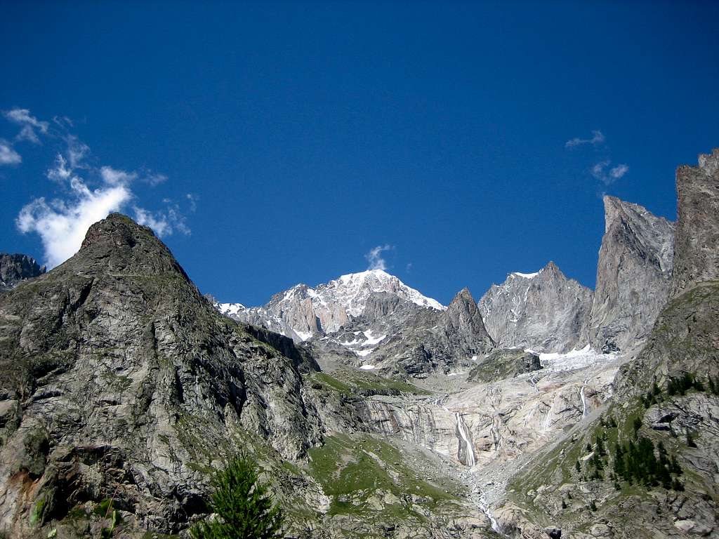 Aig. de Châtelet - Mont Blanc - Aig. Blanche  de Peuterey - Aig. Noire de Peuterey