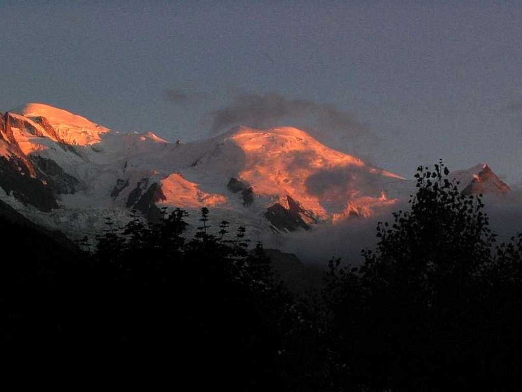 Mont Blanc at sunset