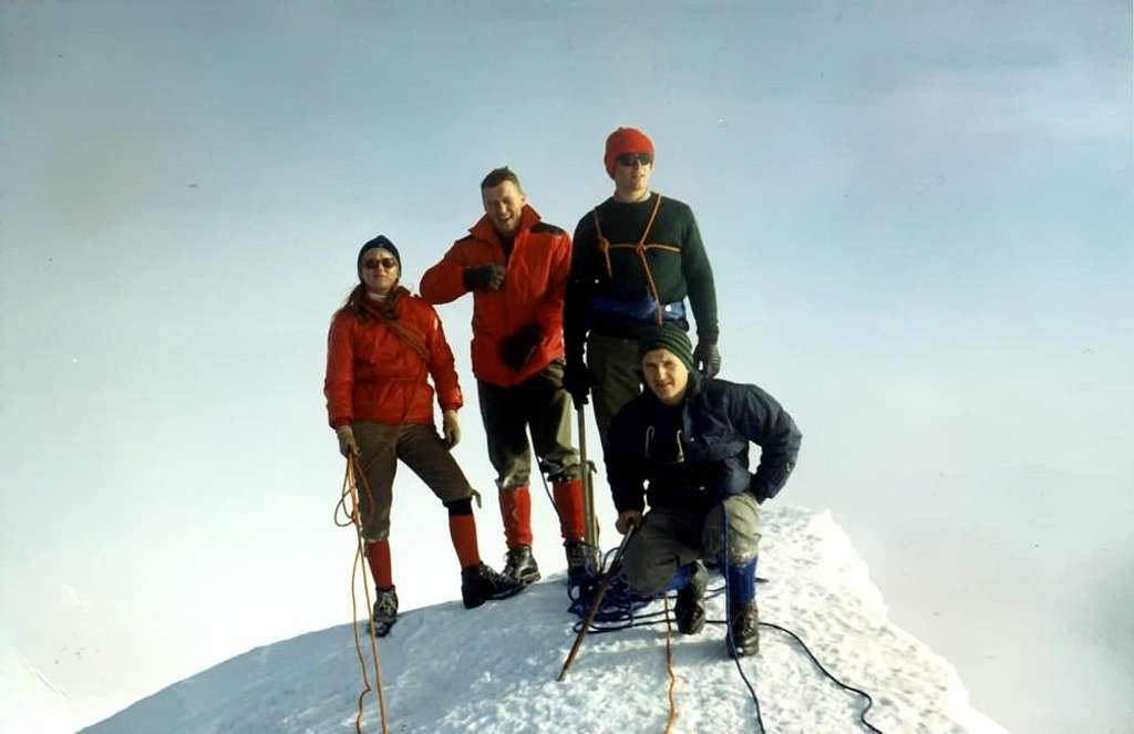 WESTERN BREITHORN (4165m) on SUMMIT OCTOBER 1967