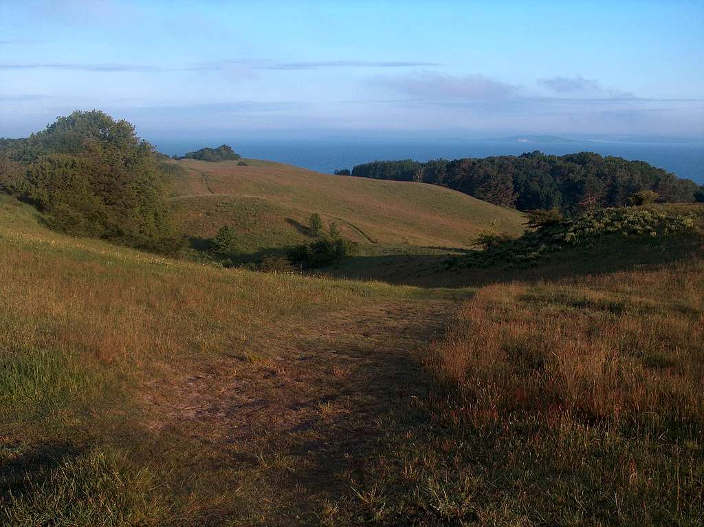 Early morning on Svantigard (66m) in the Zicker Hills