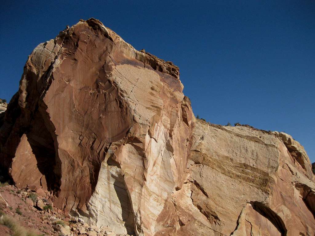 Rock Face off the Burr Trail