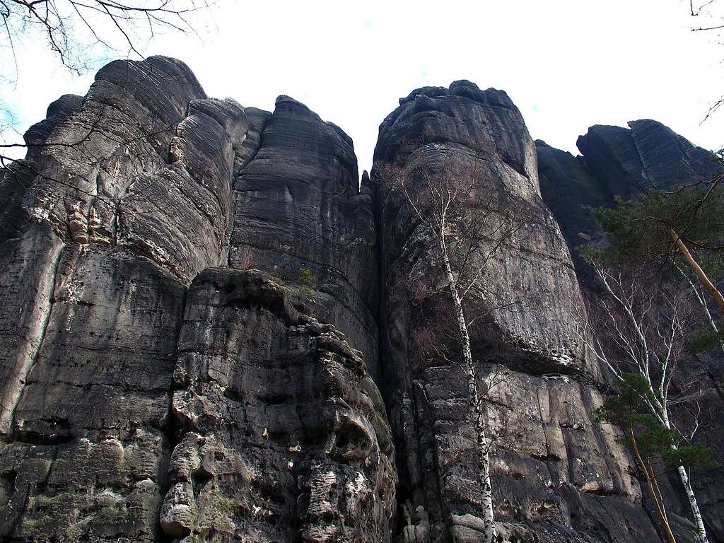 The mighty cliffs of the Falkenstein