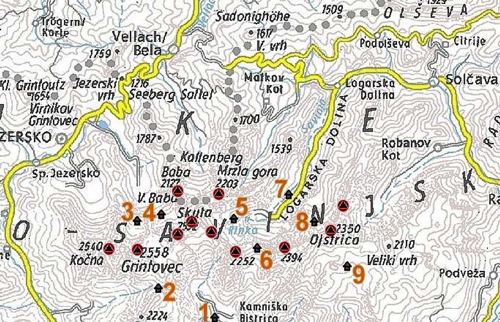 Kamnik Alps - Central Group