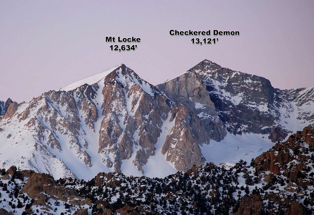 Mt Locke & Checkered Demon at Sunrise