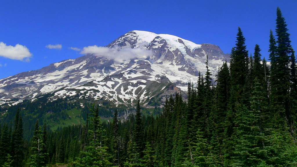 A Classic View of Mount Rainier