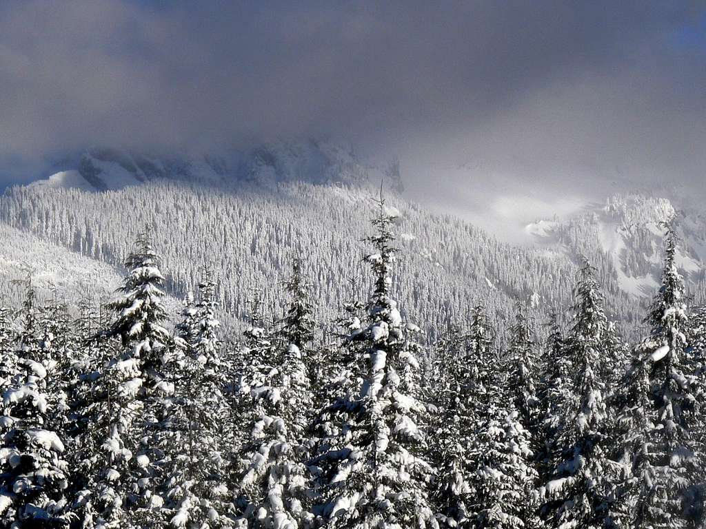 White Chuck Mountain with Clouds