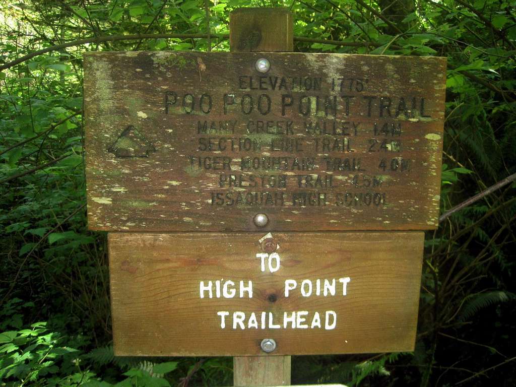 One of the many Signs on Tiger Mountain
