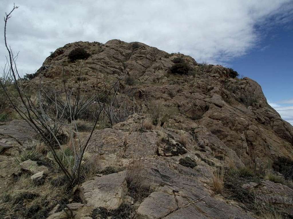 Approaching the summit block