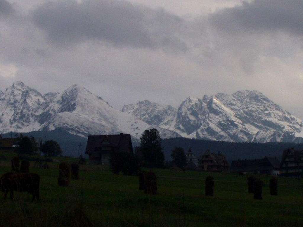 Tatra Mountains seen from Murzasichle