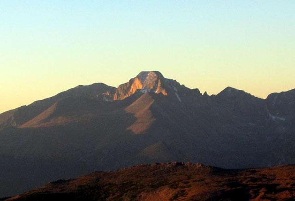 Longs Peak seen from the...