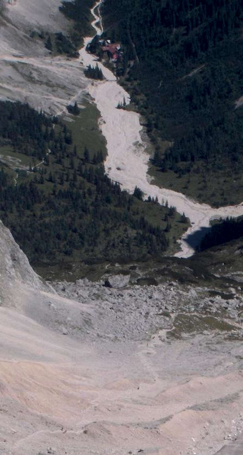 View down the Höllental