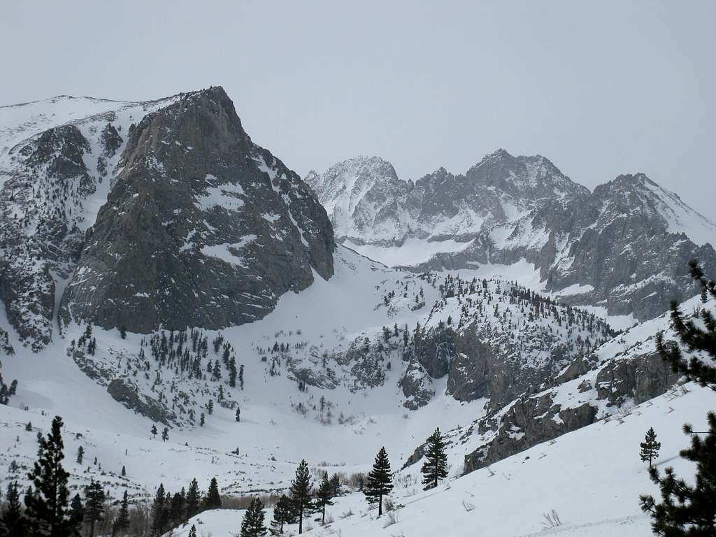 Middle Palisade and Norman Clyde Peak