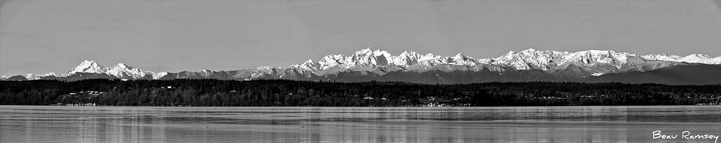 Olympic Mountains Pano
