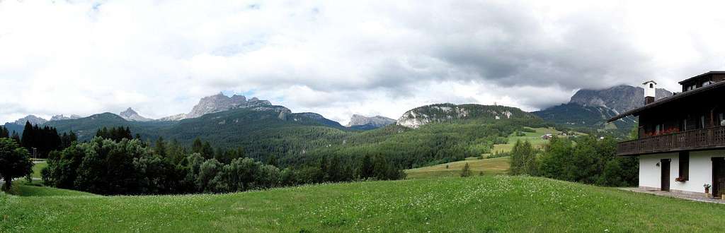 green fields of Cortina d'ampezzo