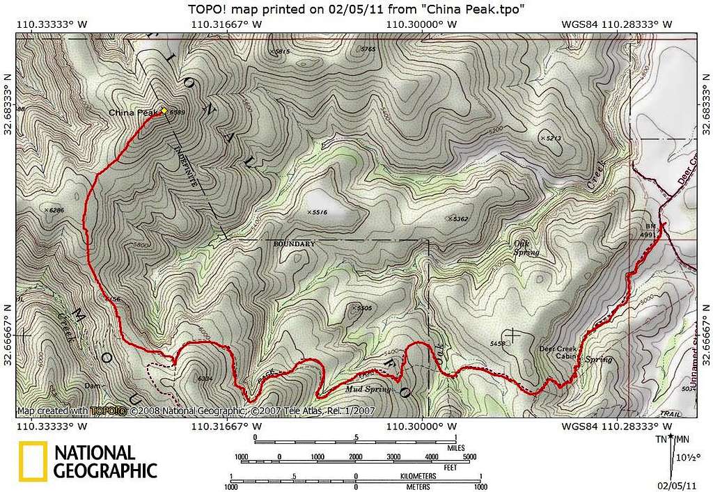 Deer Creek Ranch Route Map