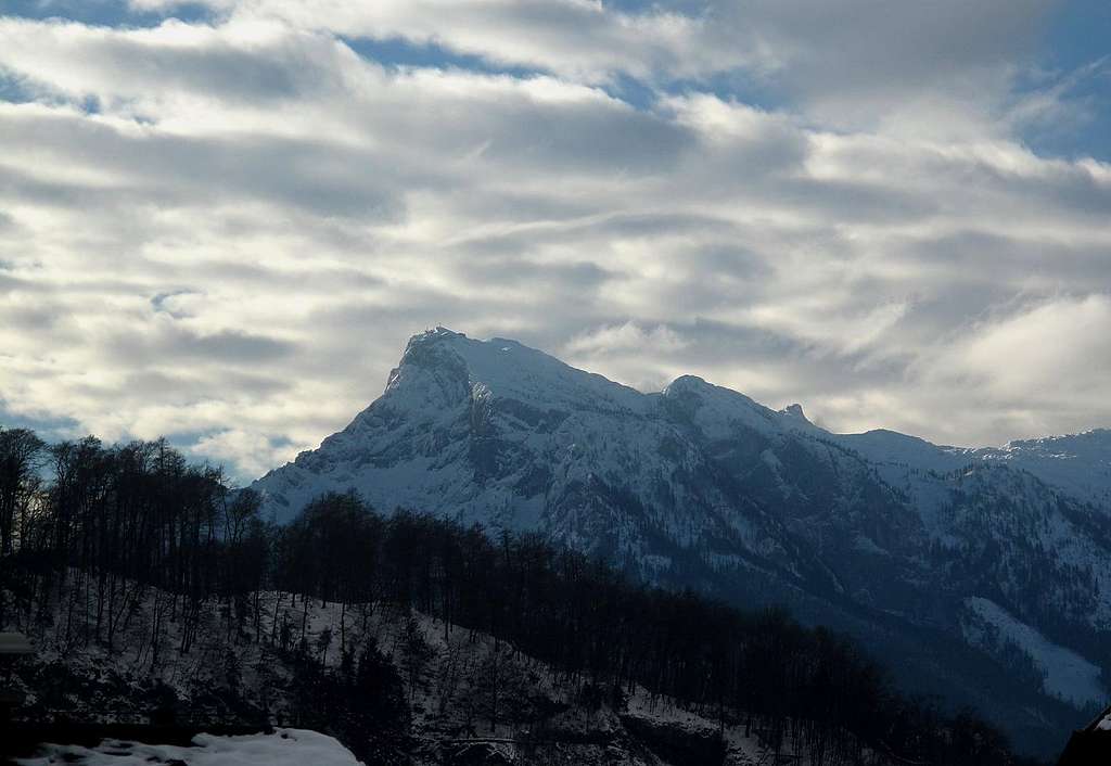 Winter clouds above the Untersberg
